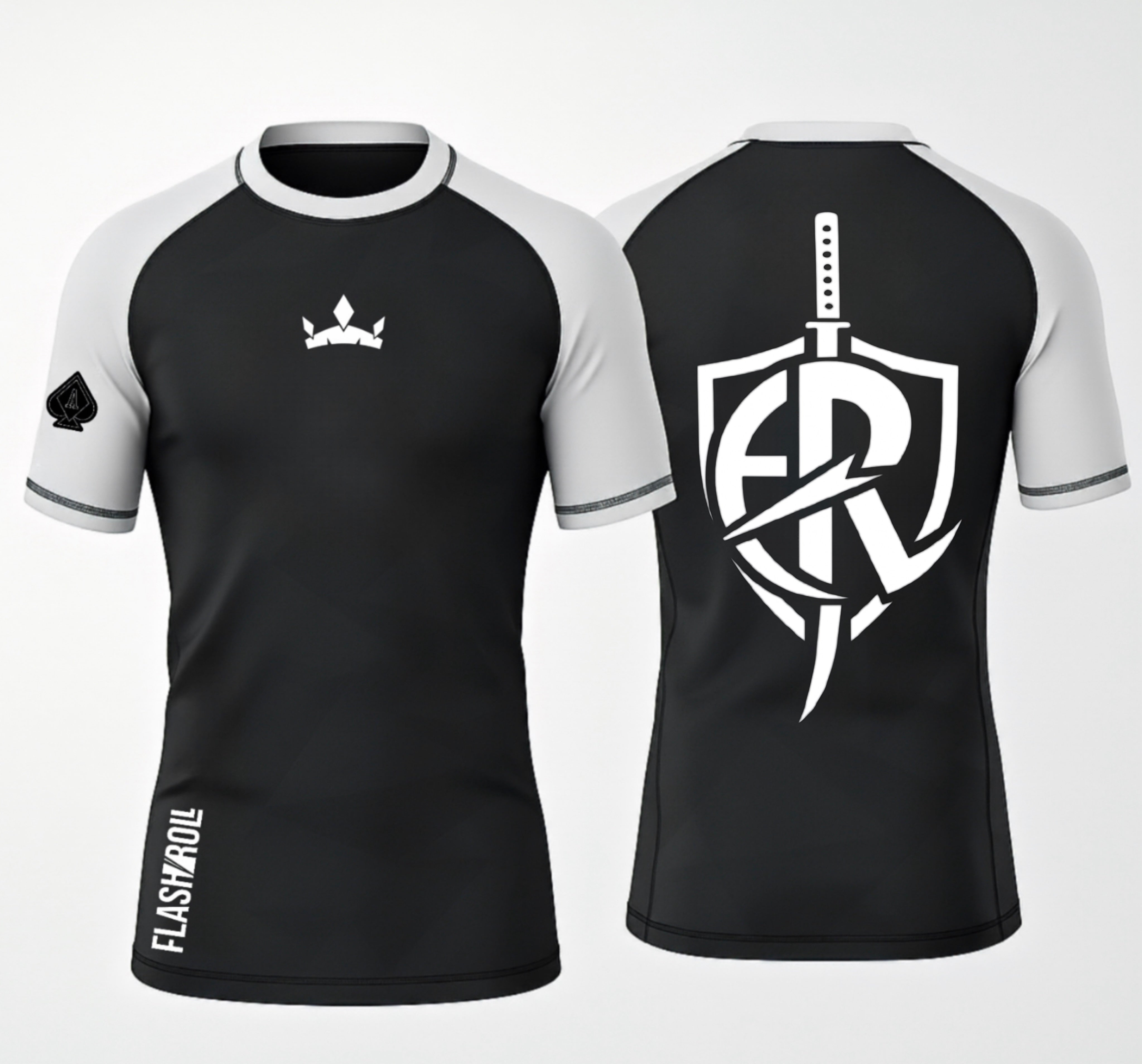 FLASH ROLL - RASHGUARD - BLANC