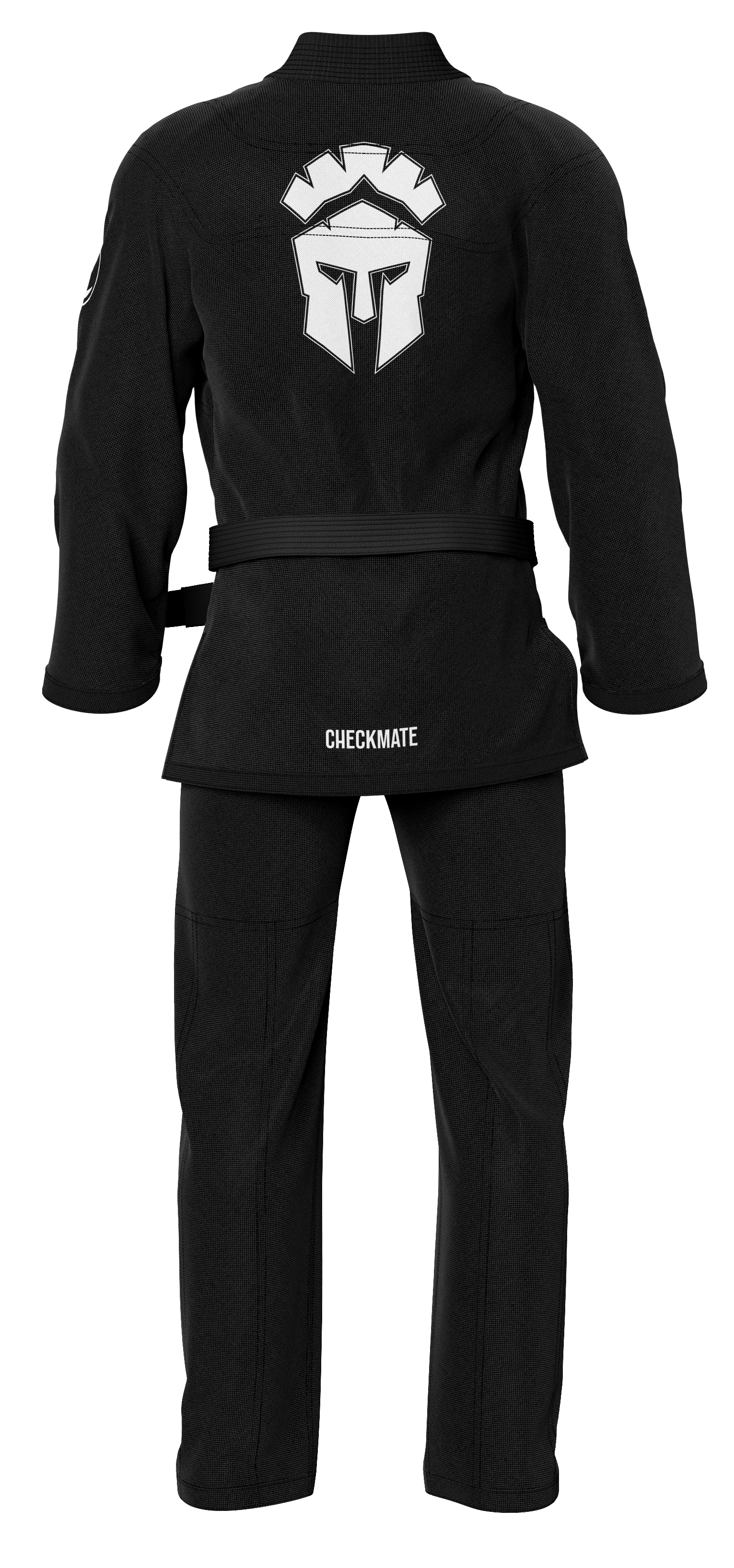 Kimono JJB compétition noir Flash Roll - détails broderie