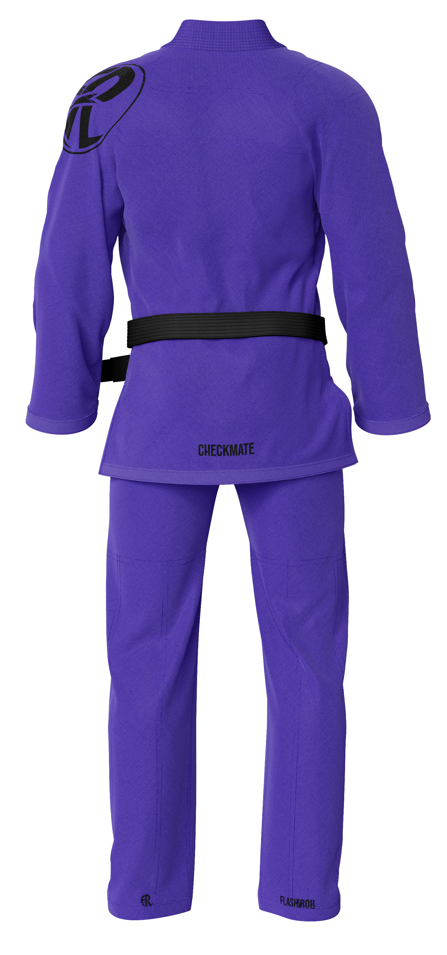 Kimono JJB original violet Flash Roll - détails